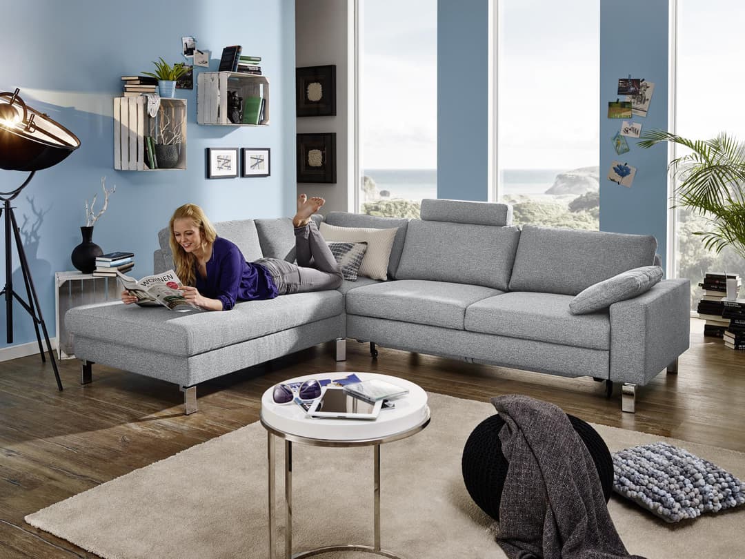 Ecksofa Cabianca | Grau