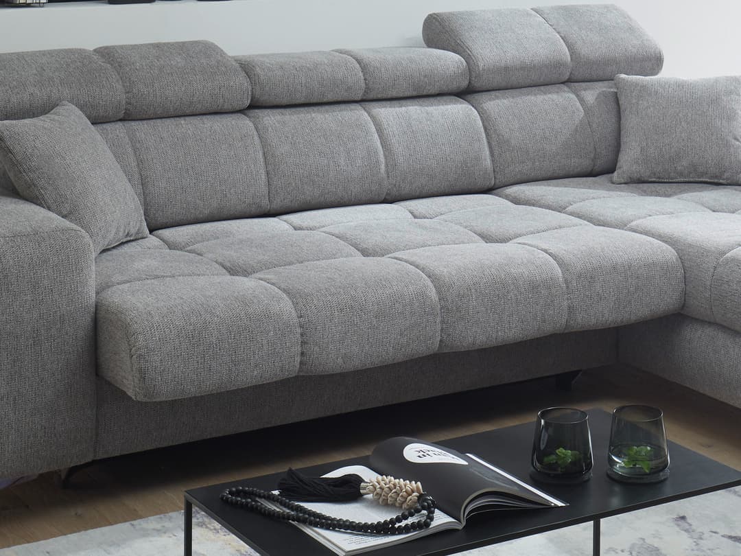 Ecksofa Ballack | Grau