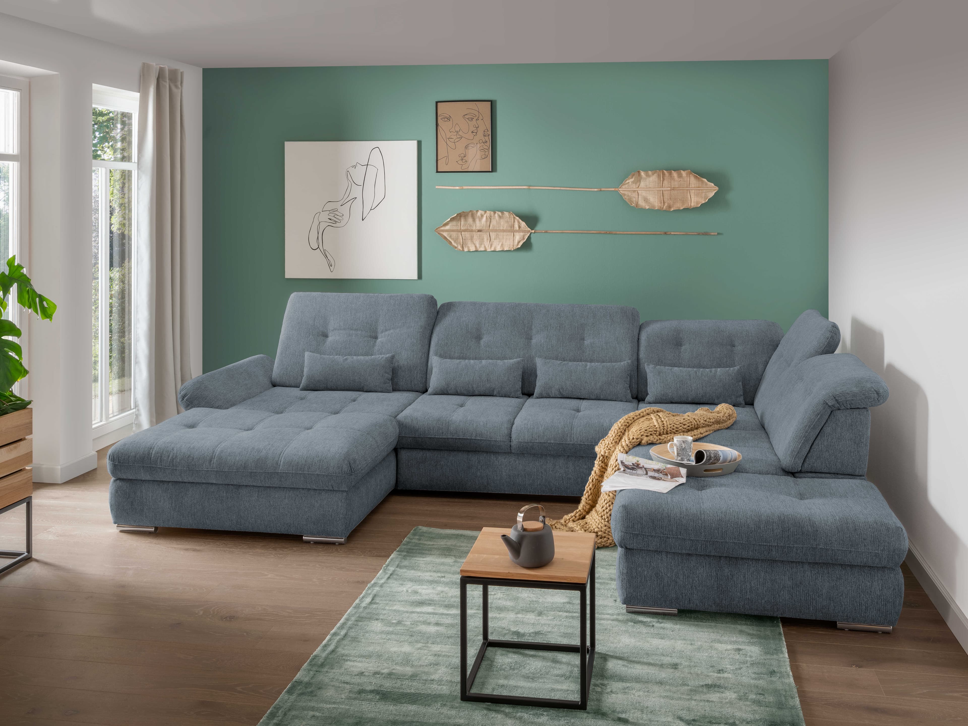 Wohnlandschaft Bryenne II | Blau