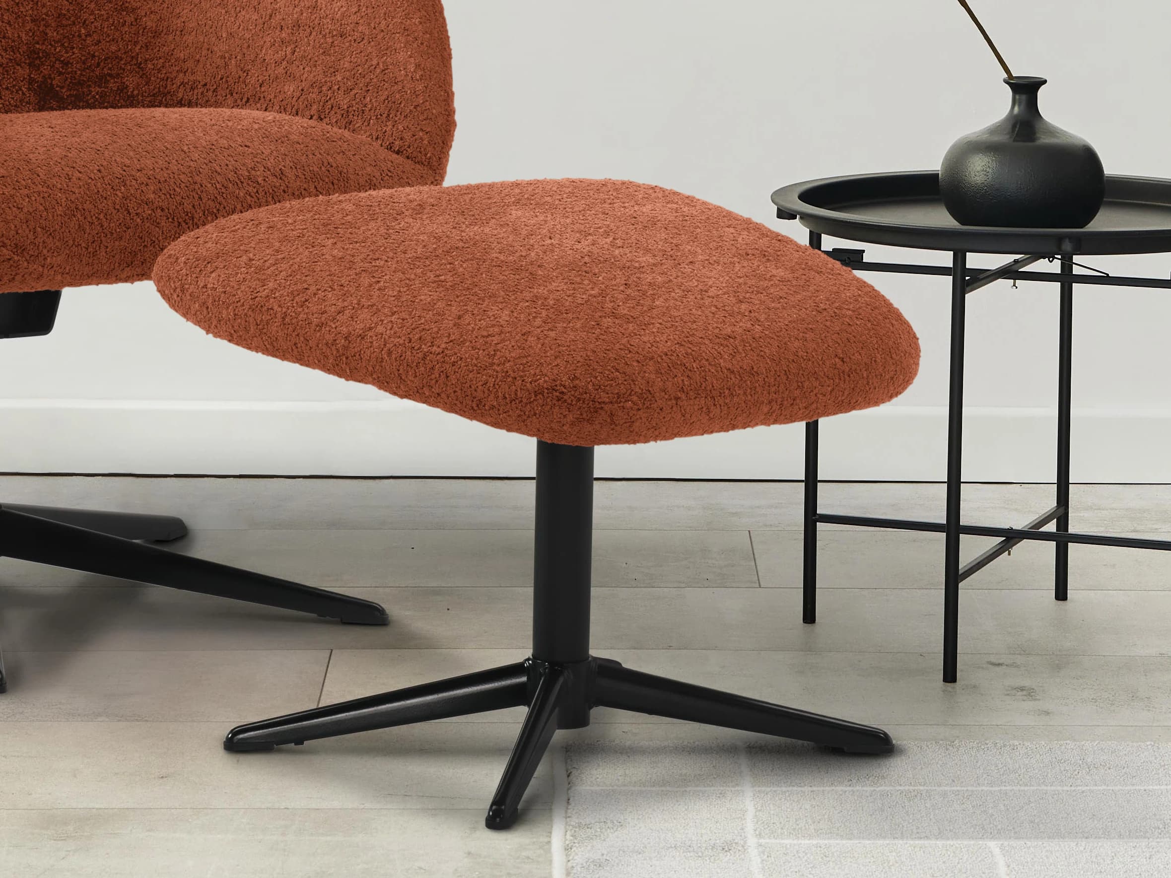 Polsterhocker Kiago II | Braun