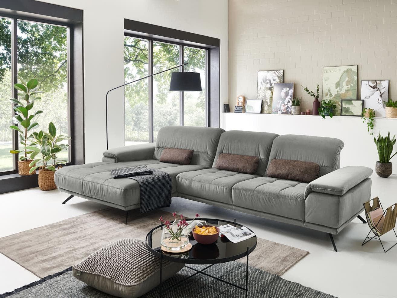 Ecksofa Ziracco II | Grau