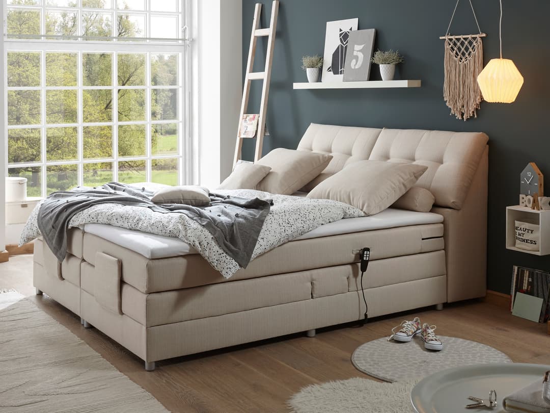 Boxspringbett Bresseo II | Weiß