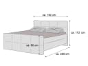 Boxbett Böhrde | Grau 2