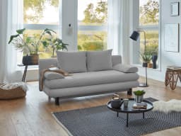 Schlafsofa Silvretta Cord | Weiß