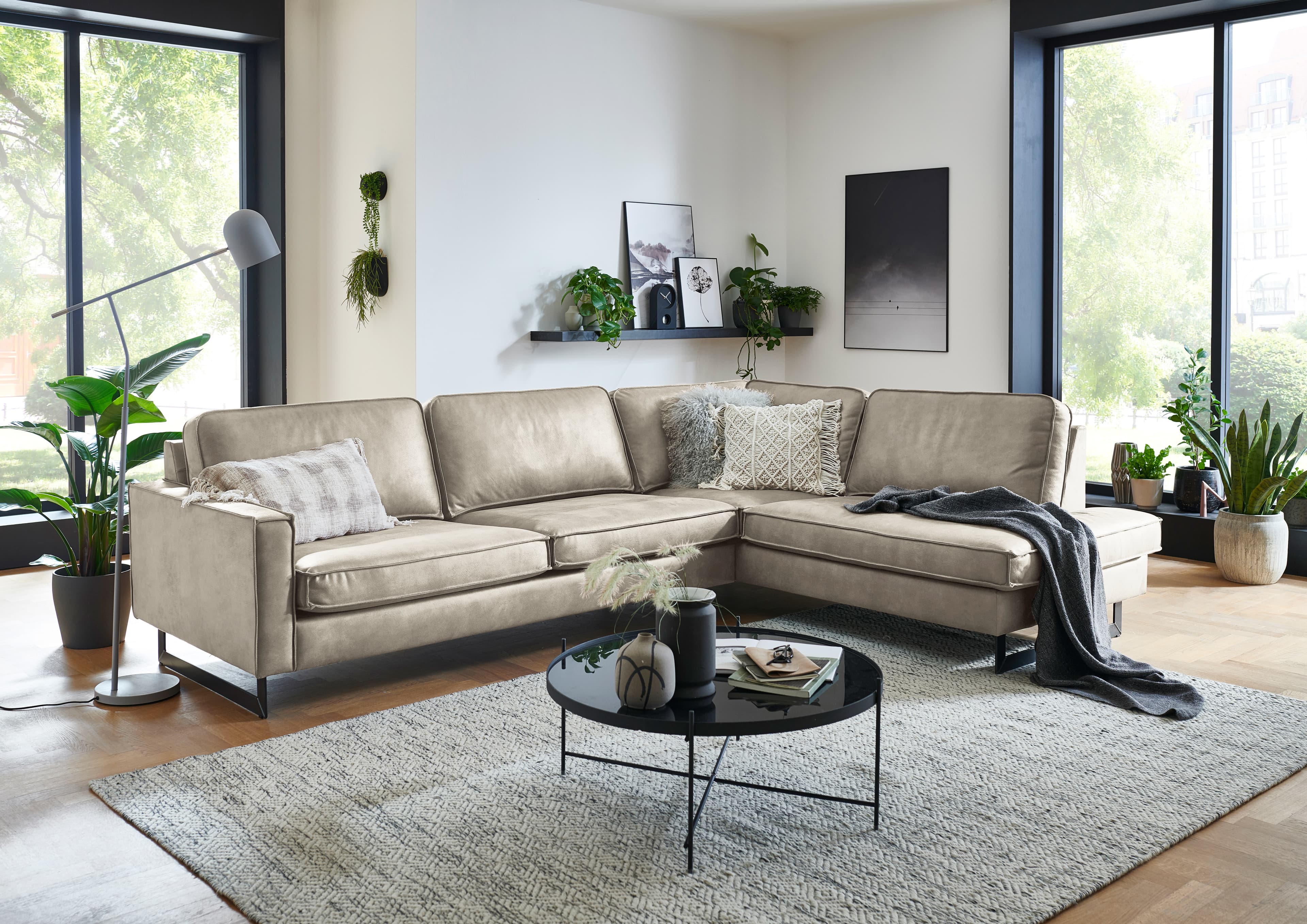 Ecksofa Kellan | Braun