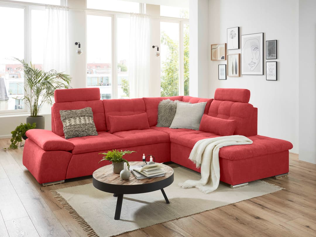 Ecksofa Bovolenta | Rot