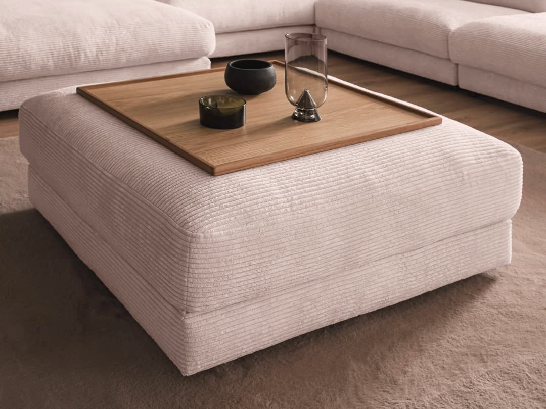 Polsterhocker Caldiero | Rosa