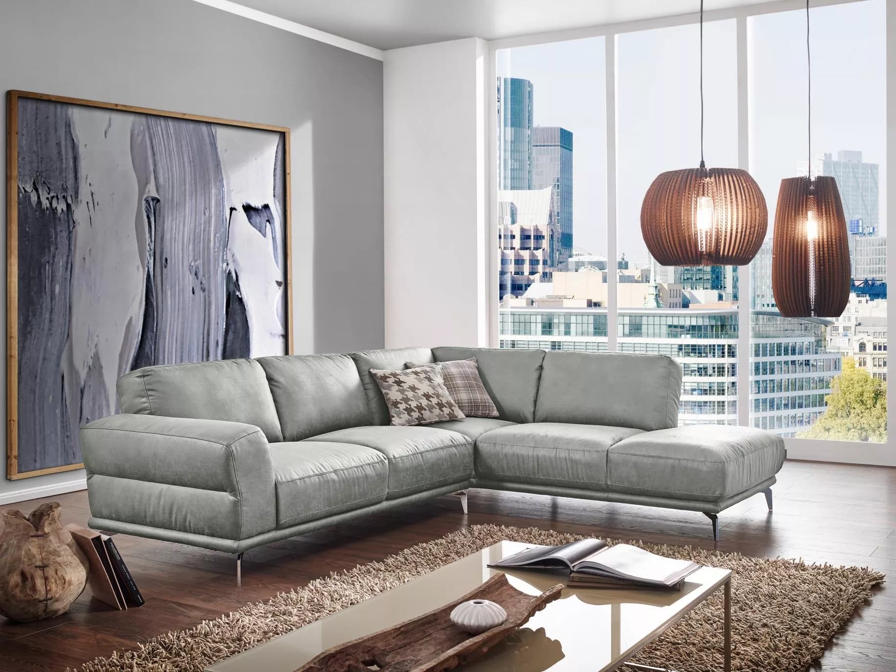 W.Schillig Ecksofa Montanaa IV | Grau