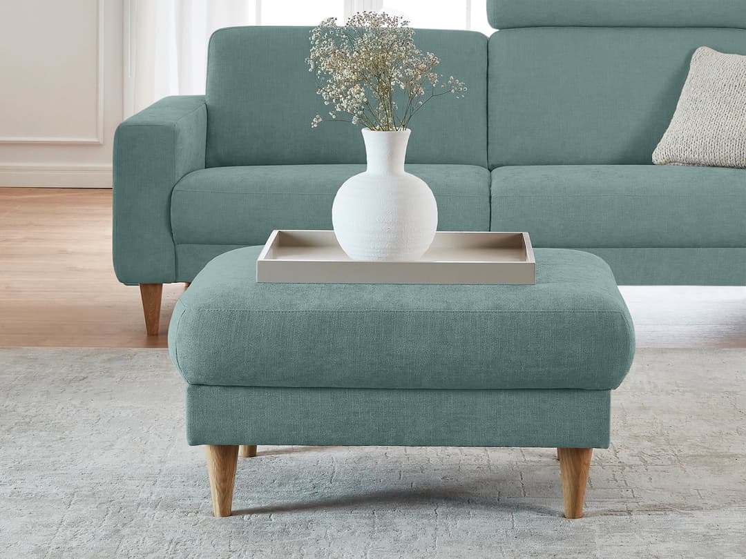 Polsterhocker Karlson IV | Türkis