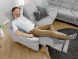 Ecksofa Borken | Grau