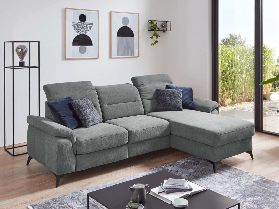 Ecksofa Samber | Grau