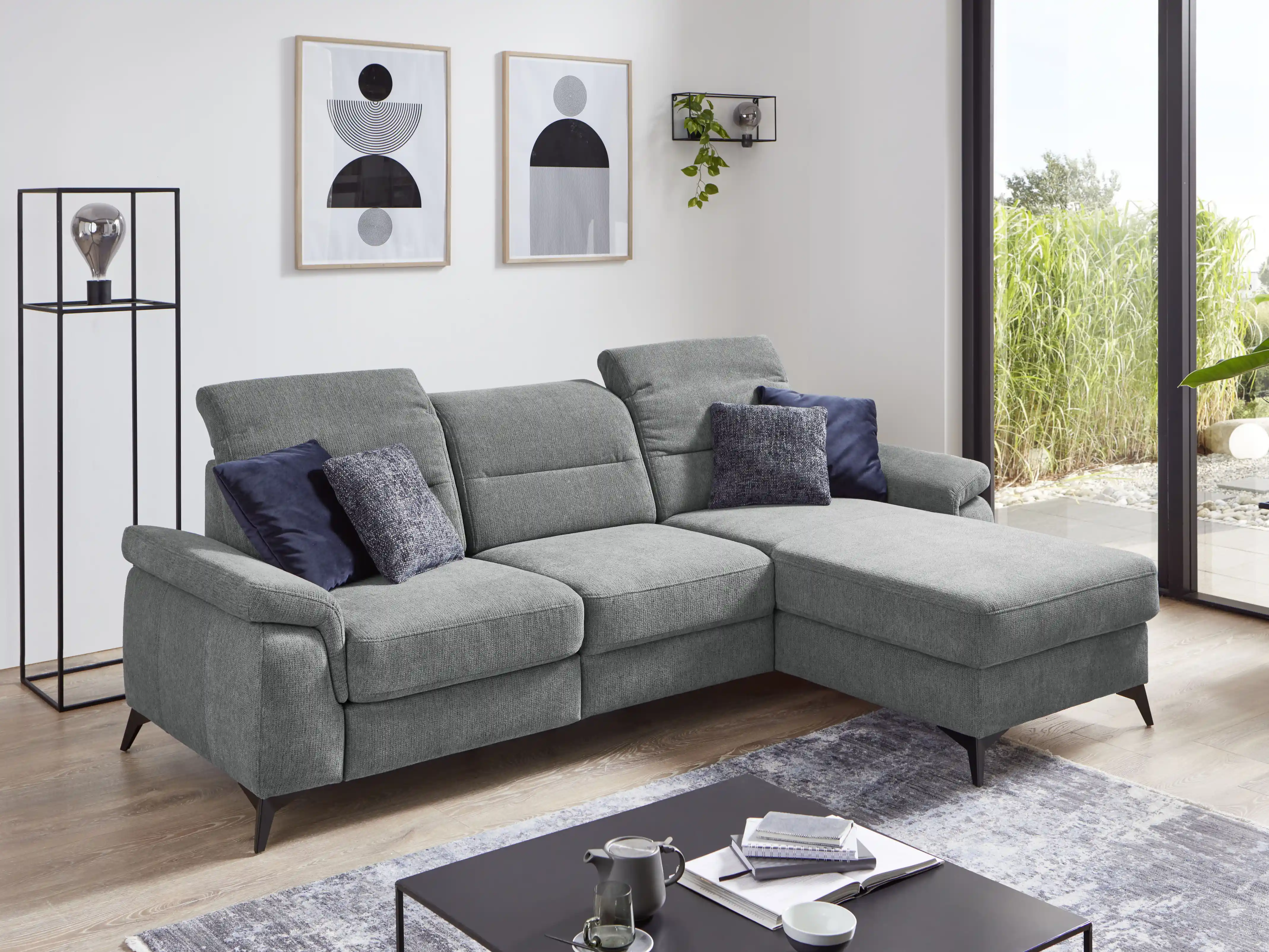 Ecksofa Samber | Grau