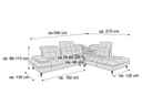 Ecksofa Piero Bett | Grün 4