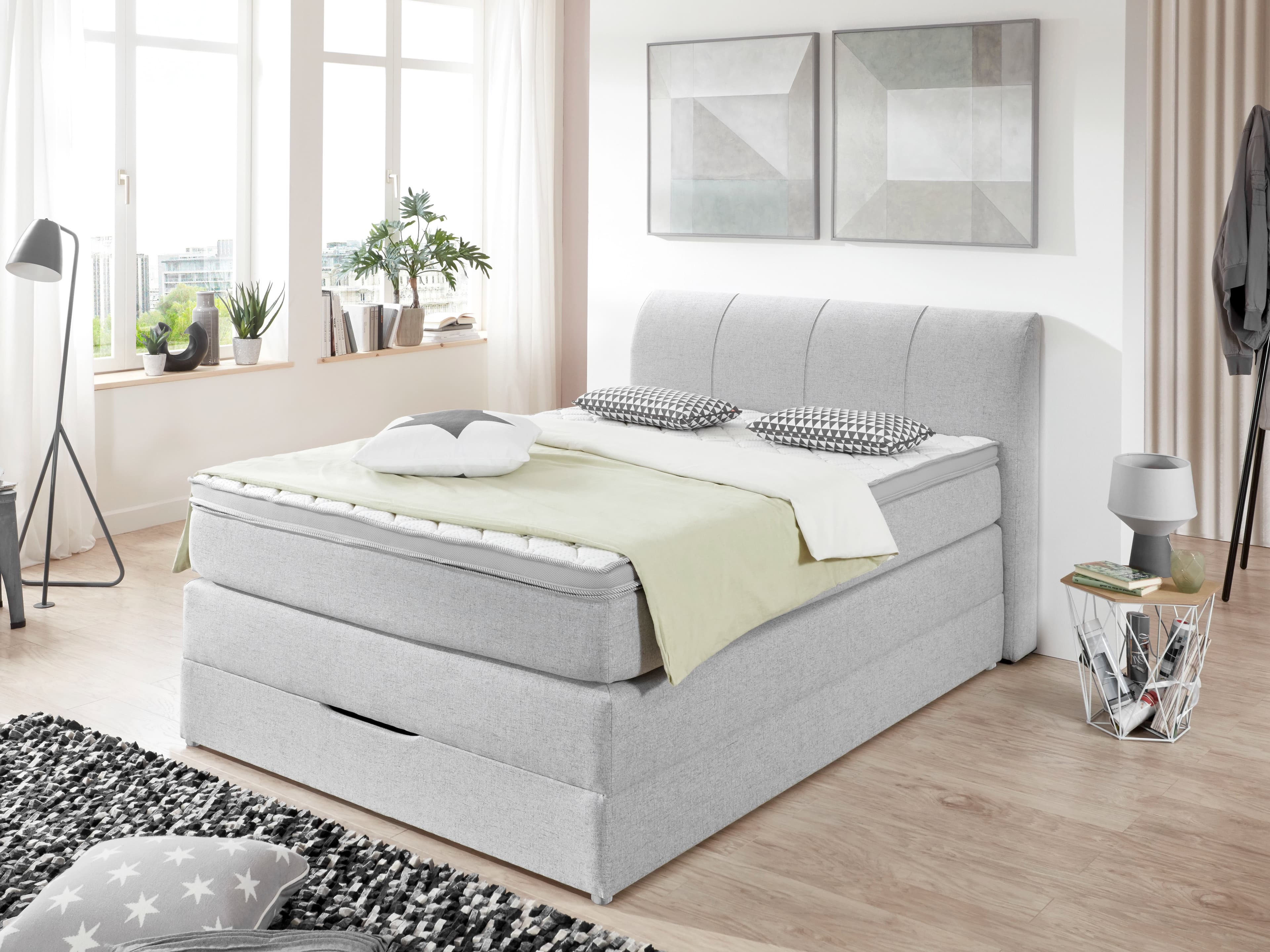 Boxspringbett Semeru II | Silber