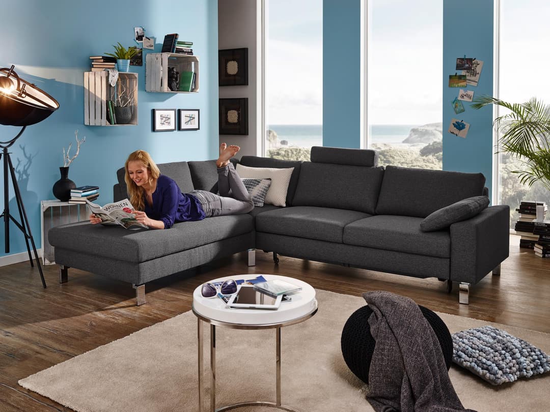 Ecksofa Cabianca | Grau