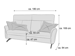 Einzelsofa Caracas | Braun