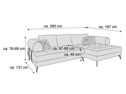 Ecksofa India | Rosa
