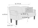 Einzelsofa Sunny | Blau 4