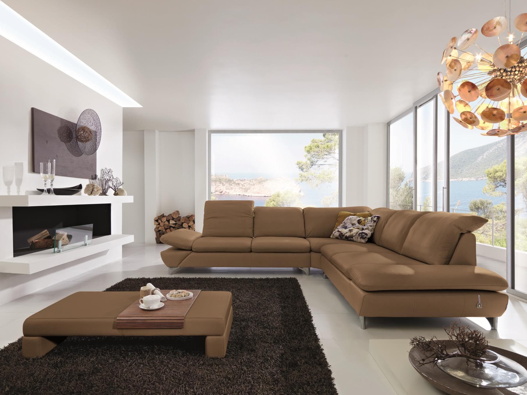 W.Schillig Ecksofa taoo III | Braun