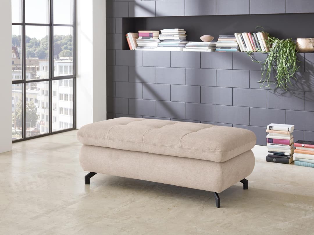 Polsterhocker Marella II | Beige