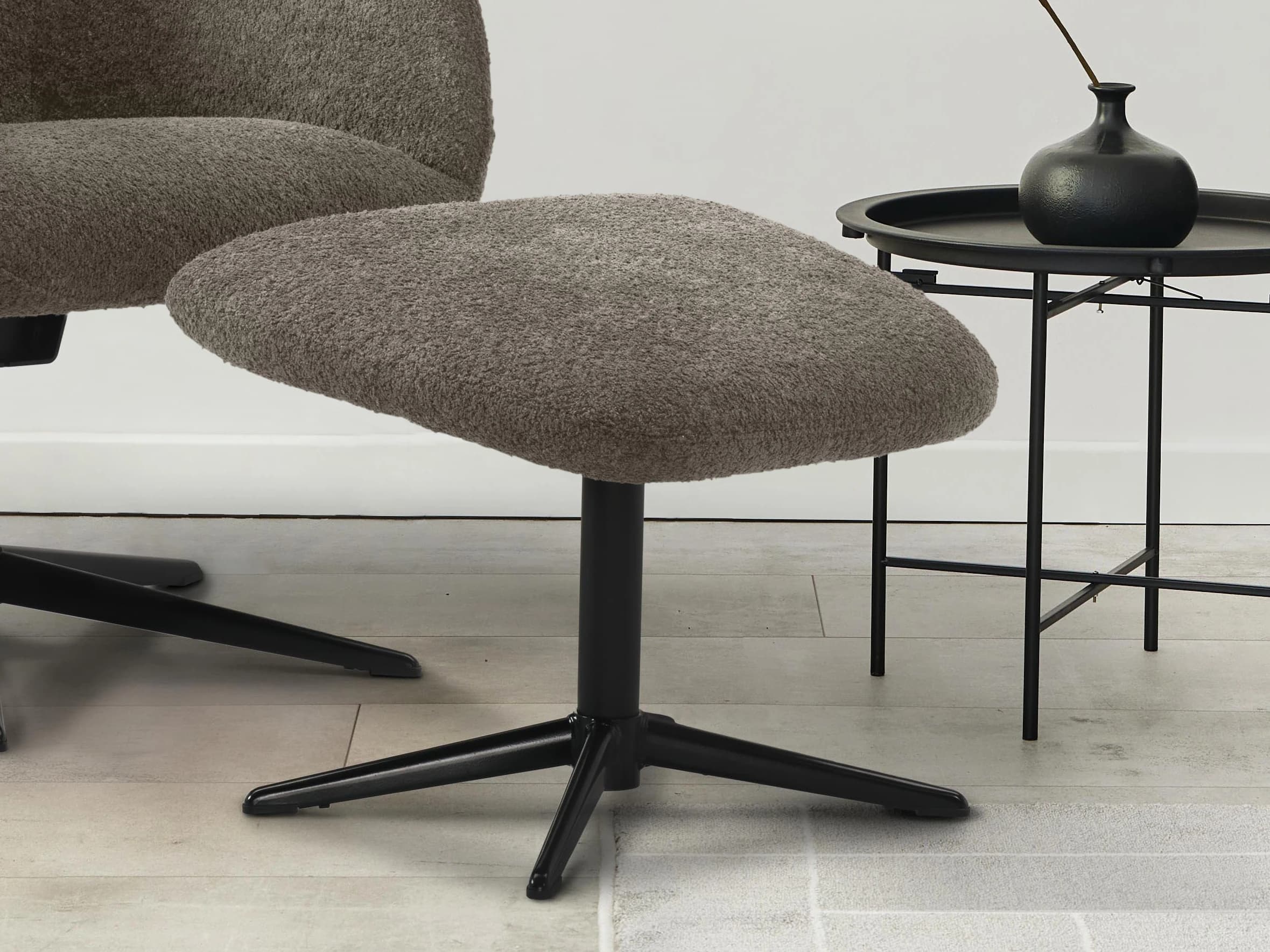 Polsterhocker Kiago II | Braun