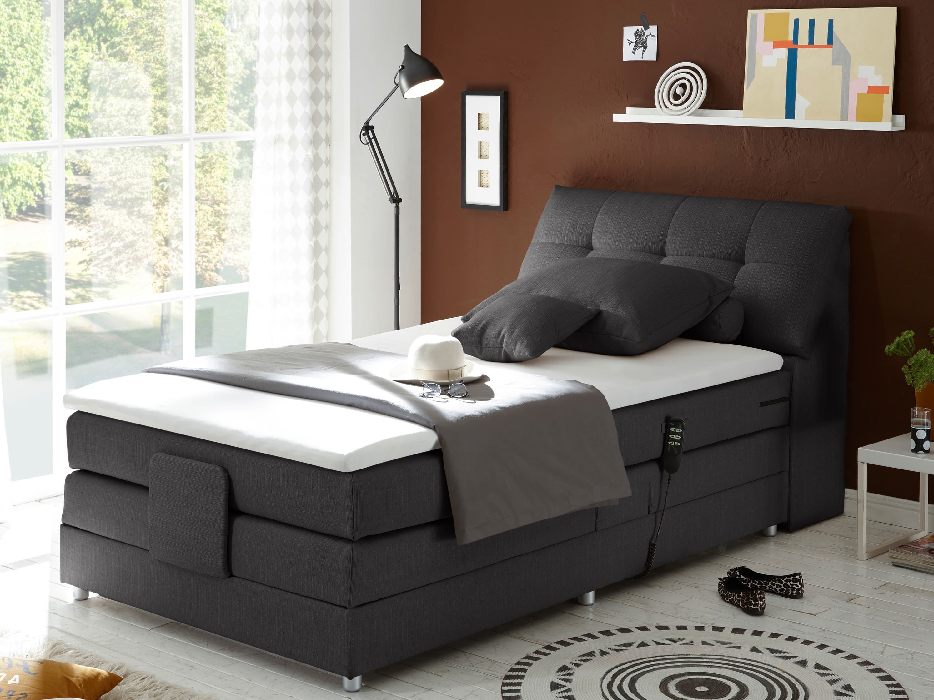 Boxspringbett Bresseo | Grau