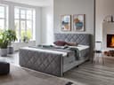 Boxspringbett Saile | Grau