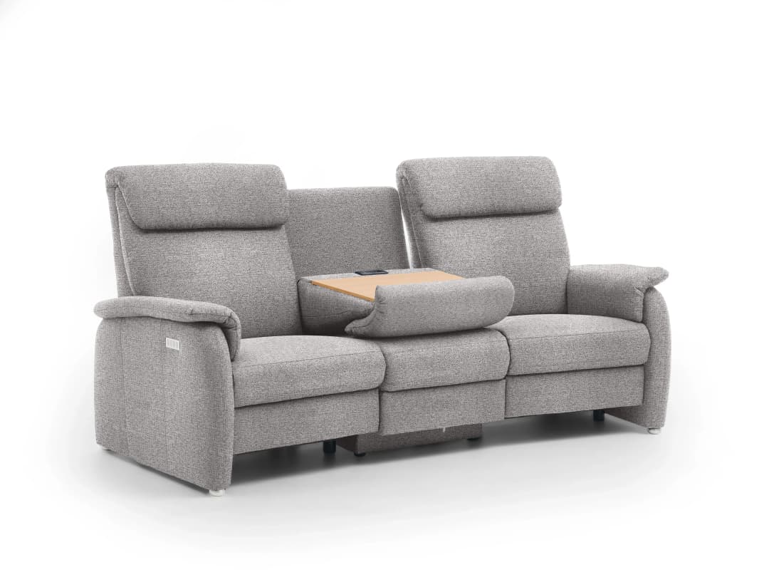 Trapezsofa Calciano VII | Grau