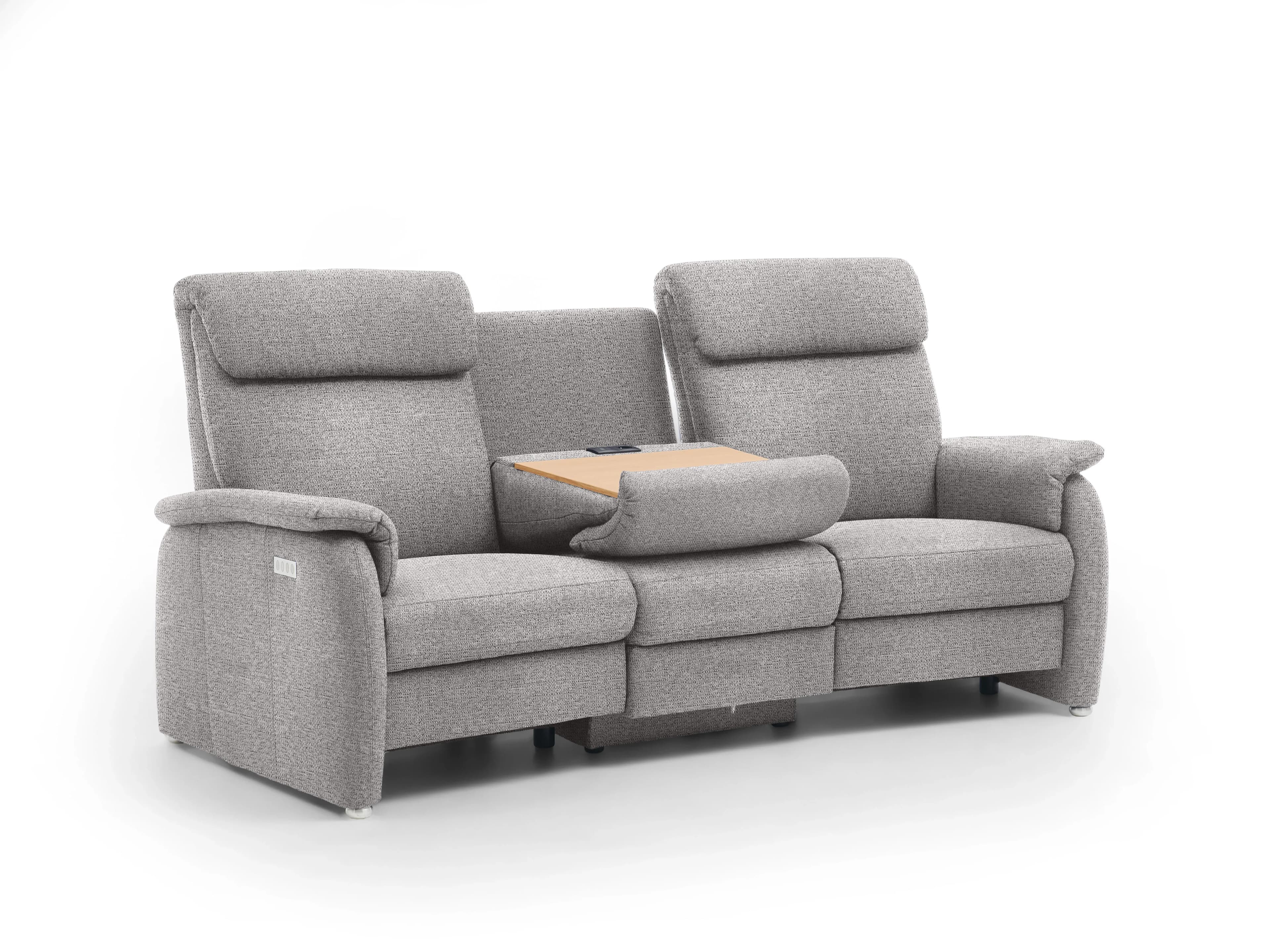 Trapezsofa Calciano VII | Grau