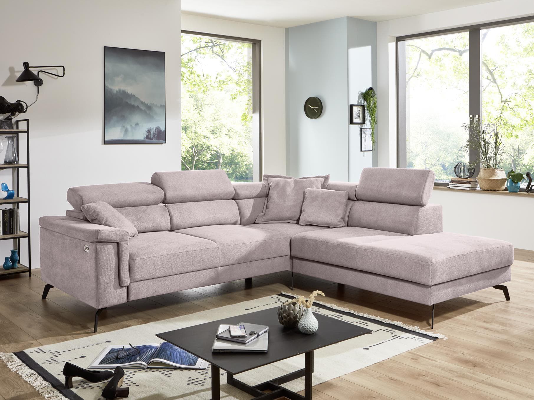 Ecksofa Irmina II | Rosa