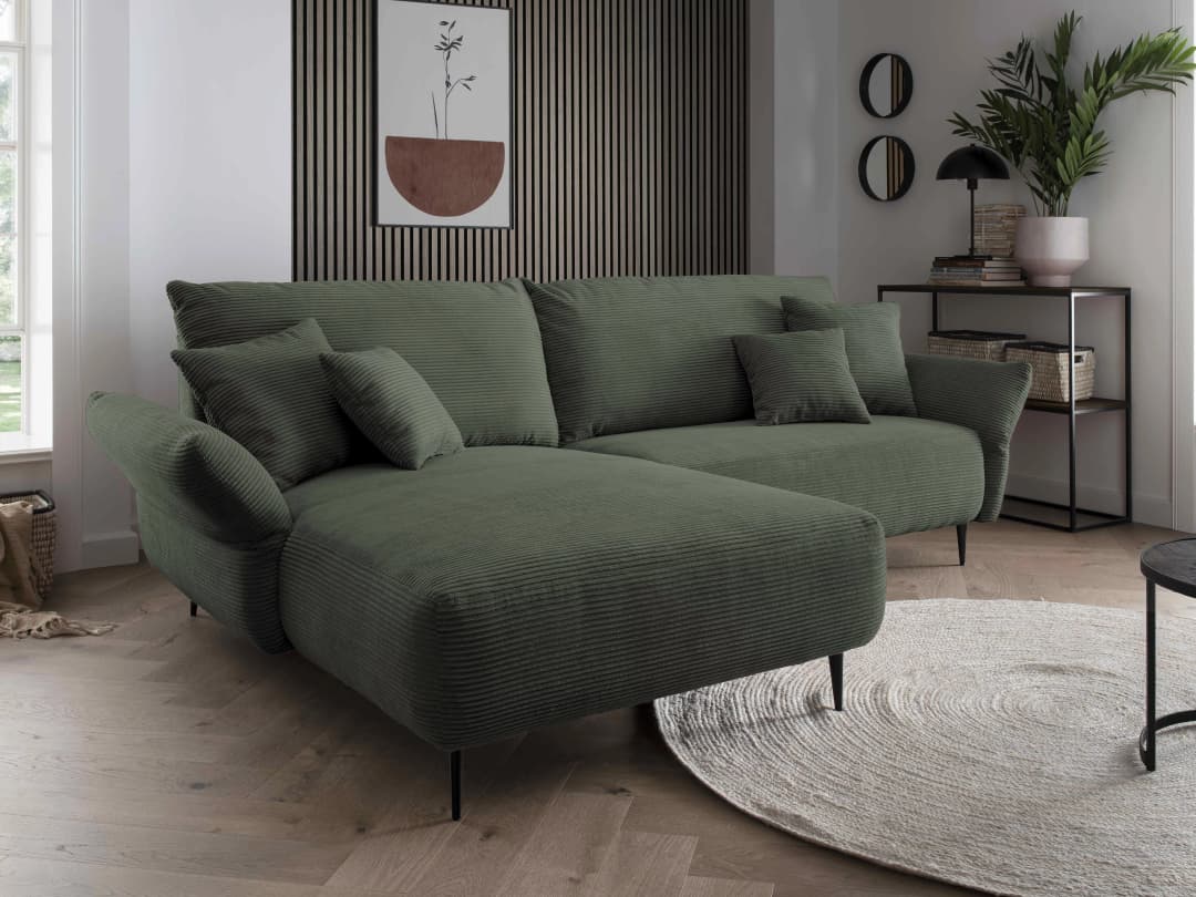 Ecksofa Bagira | Grün