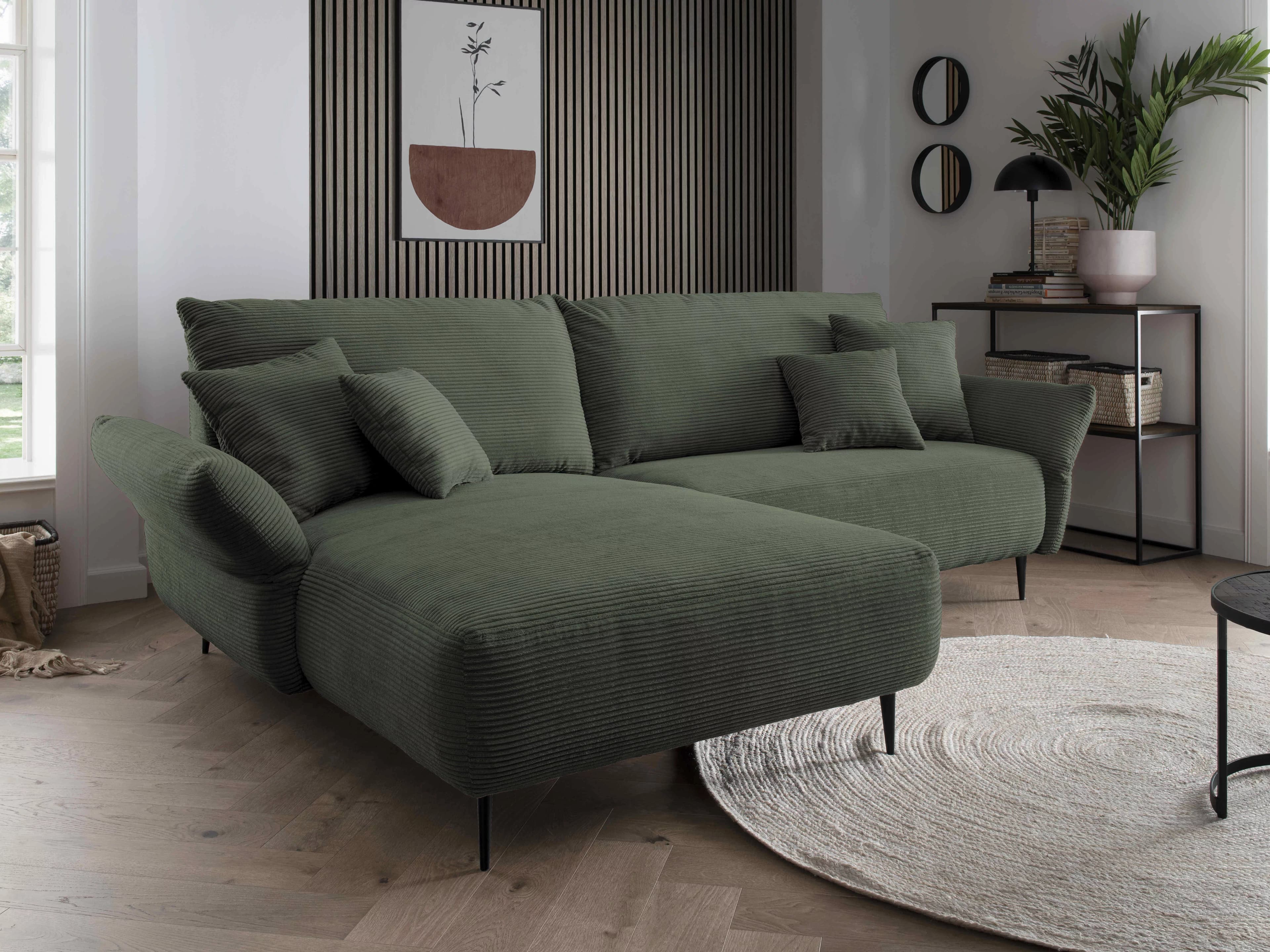 Ecksofa Bagira | Grün
