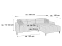 Ecksofa Isla | Schwarz 4
