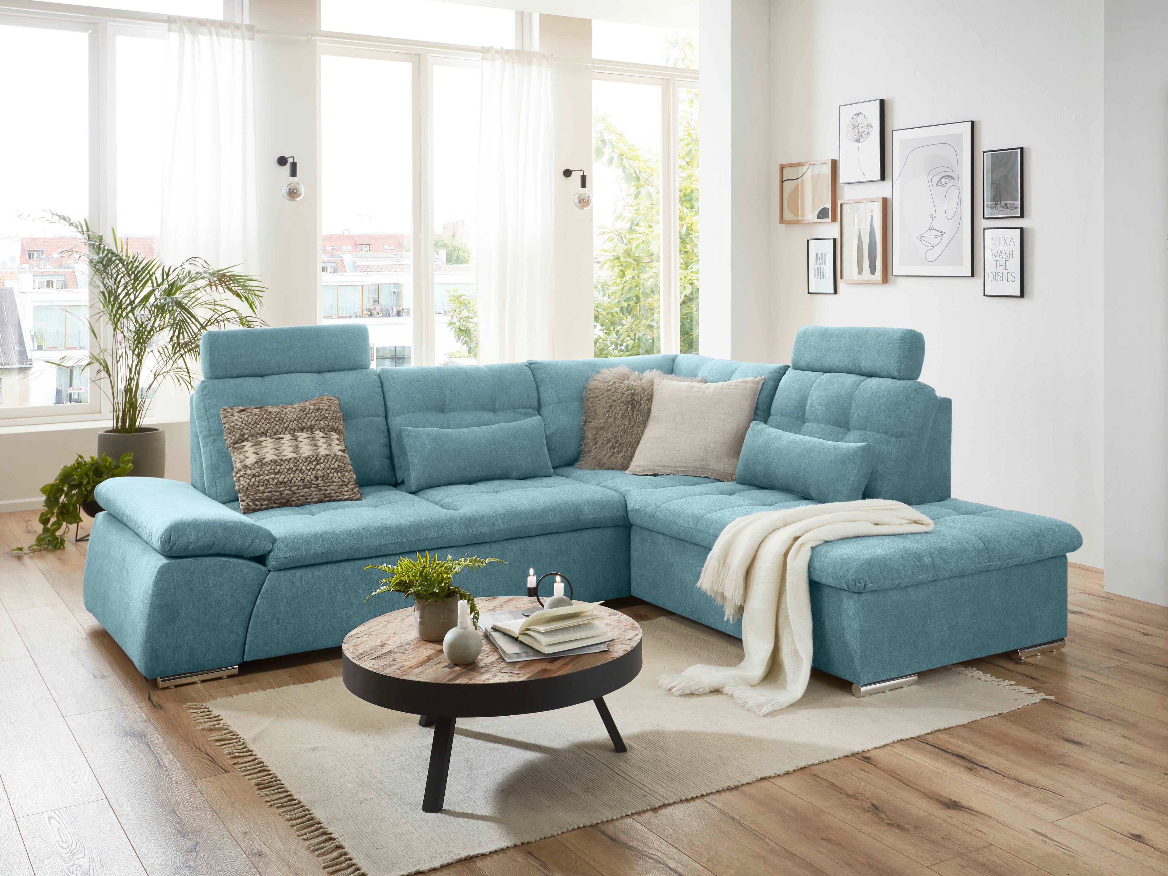 Ecksofa Bovolenta | Blau