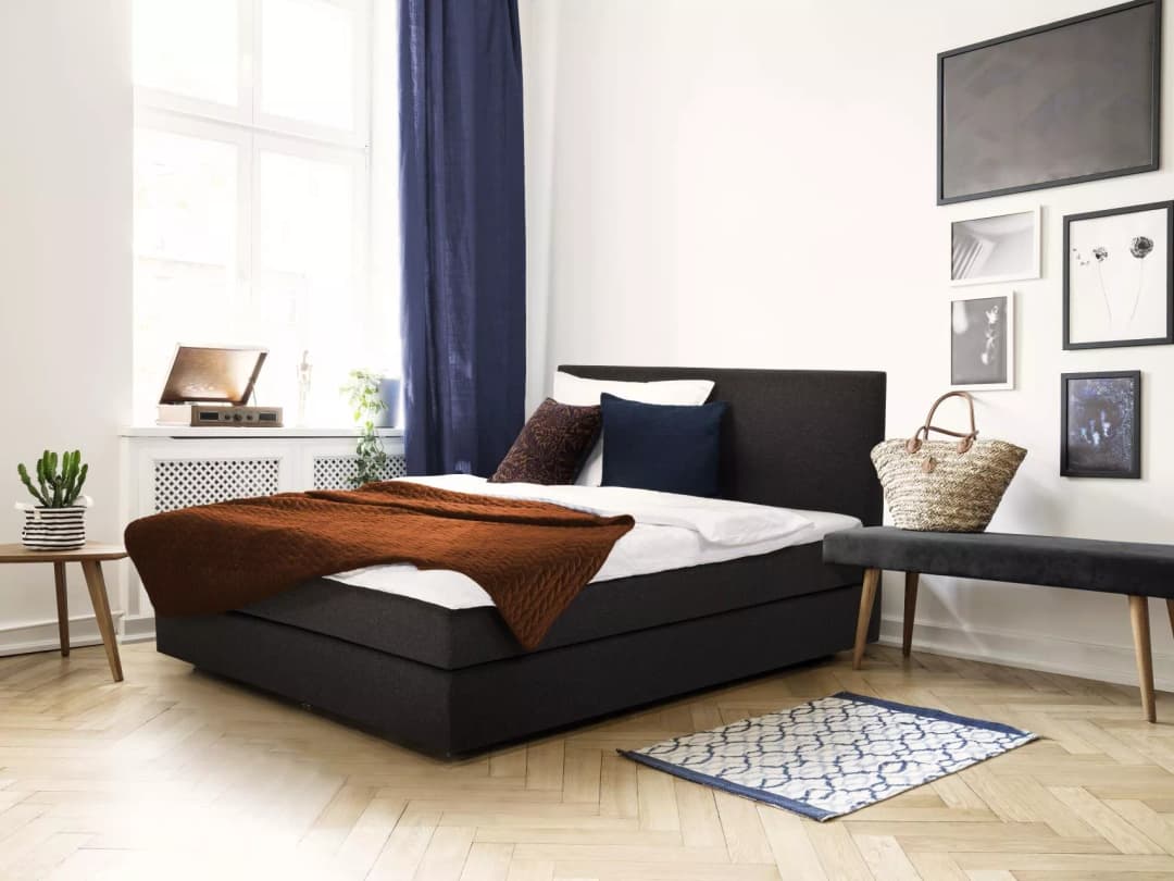 Boxspringbett Kuffiano | Grau