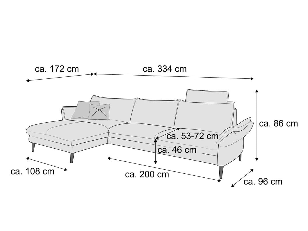 Ecksofa Haeta IV | Gelb