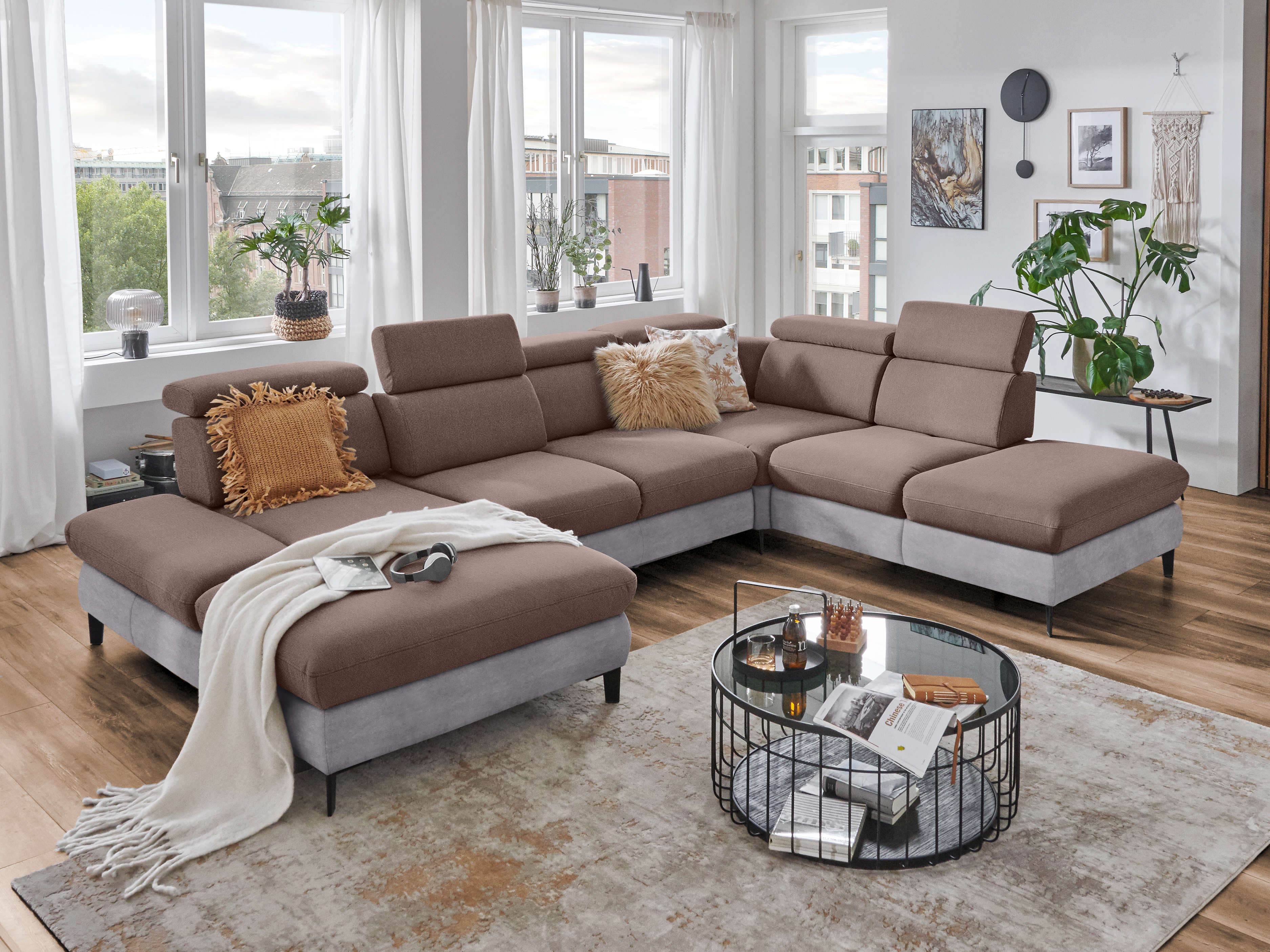 Wohnlandschaft Portanone | Braun