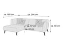 Ecksofa Birga II | Grau 4