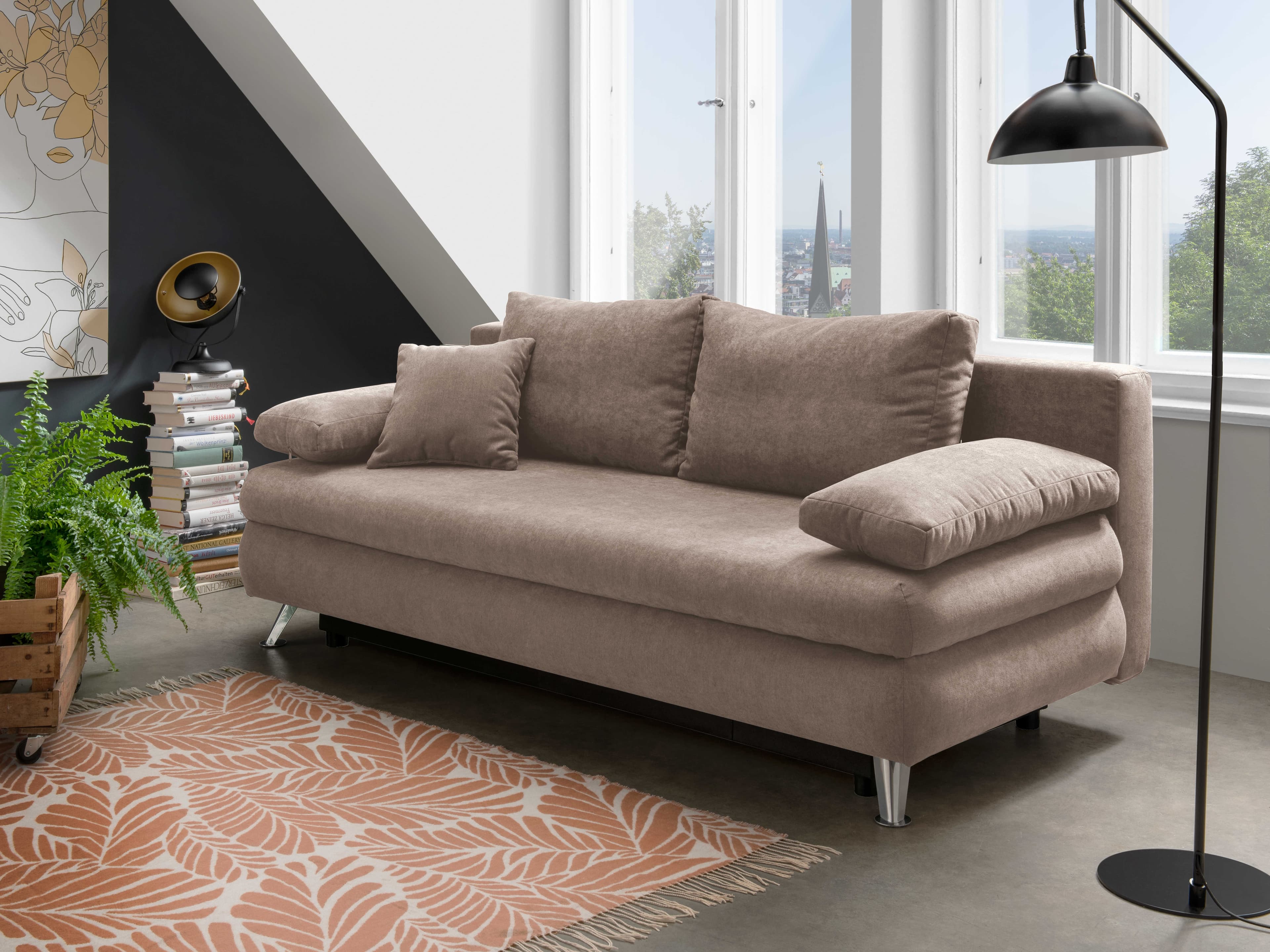 Schlafsofa Beal | Grau