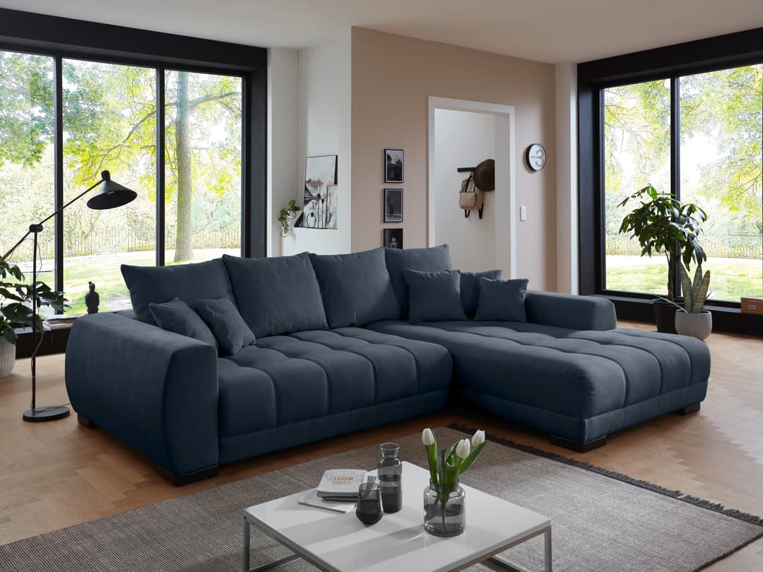 Ecksofa Ilean II | Blau