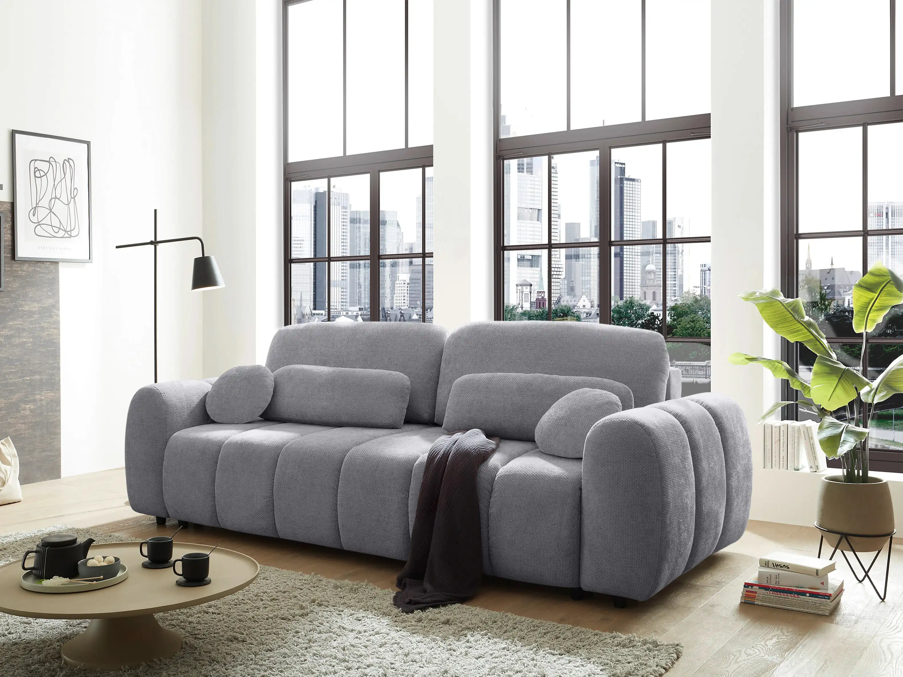 Schlafsofa Barn | Grau