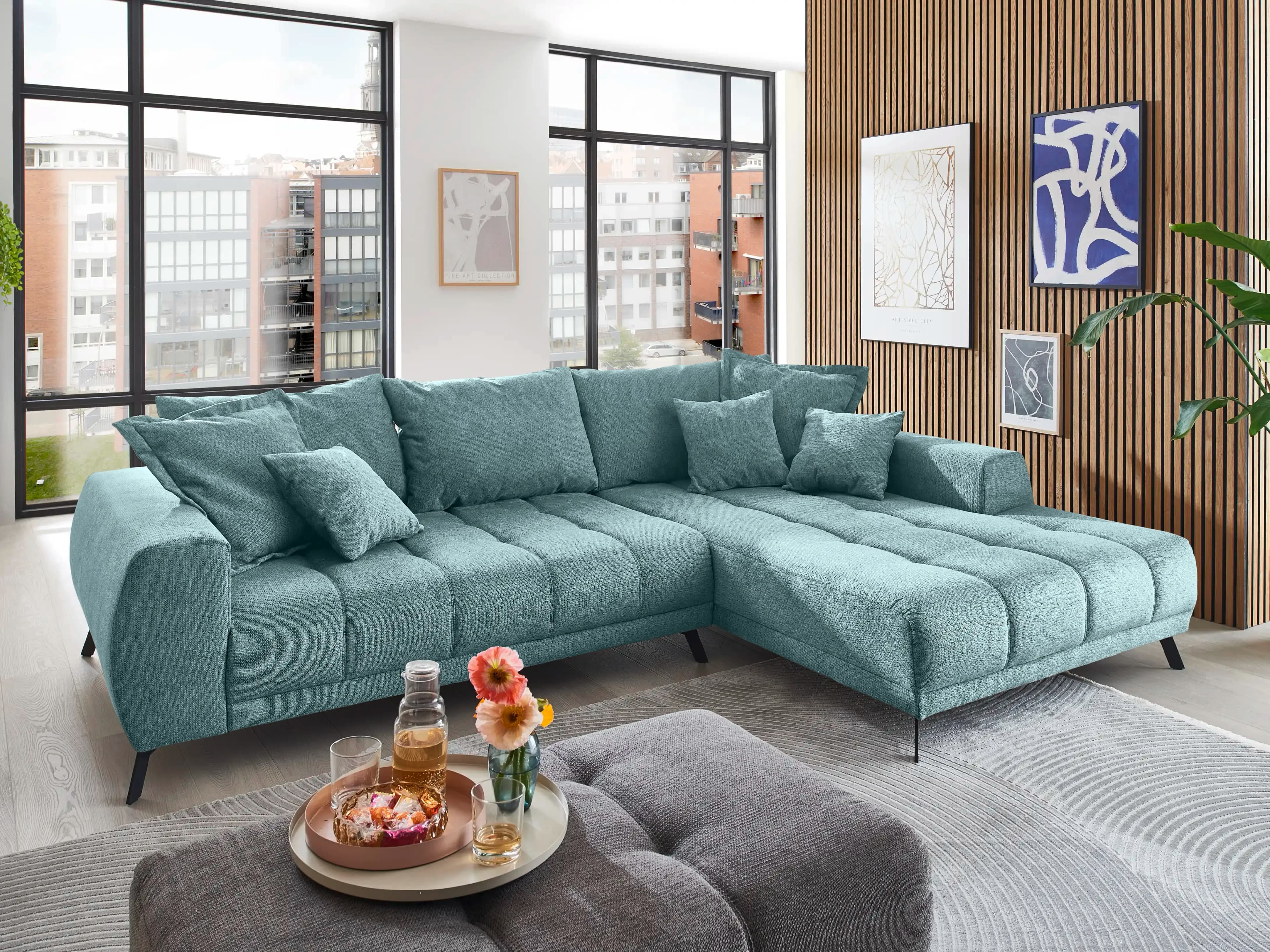 Ecksofa Idony | Blau