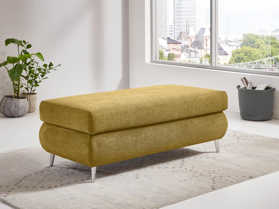 Polsterhocker Monno III | Gelb