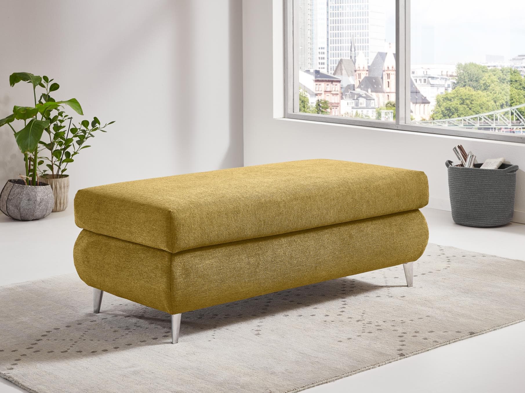 Polsterhocker Monno III | Gelb
