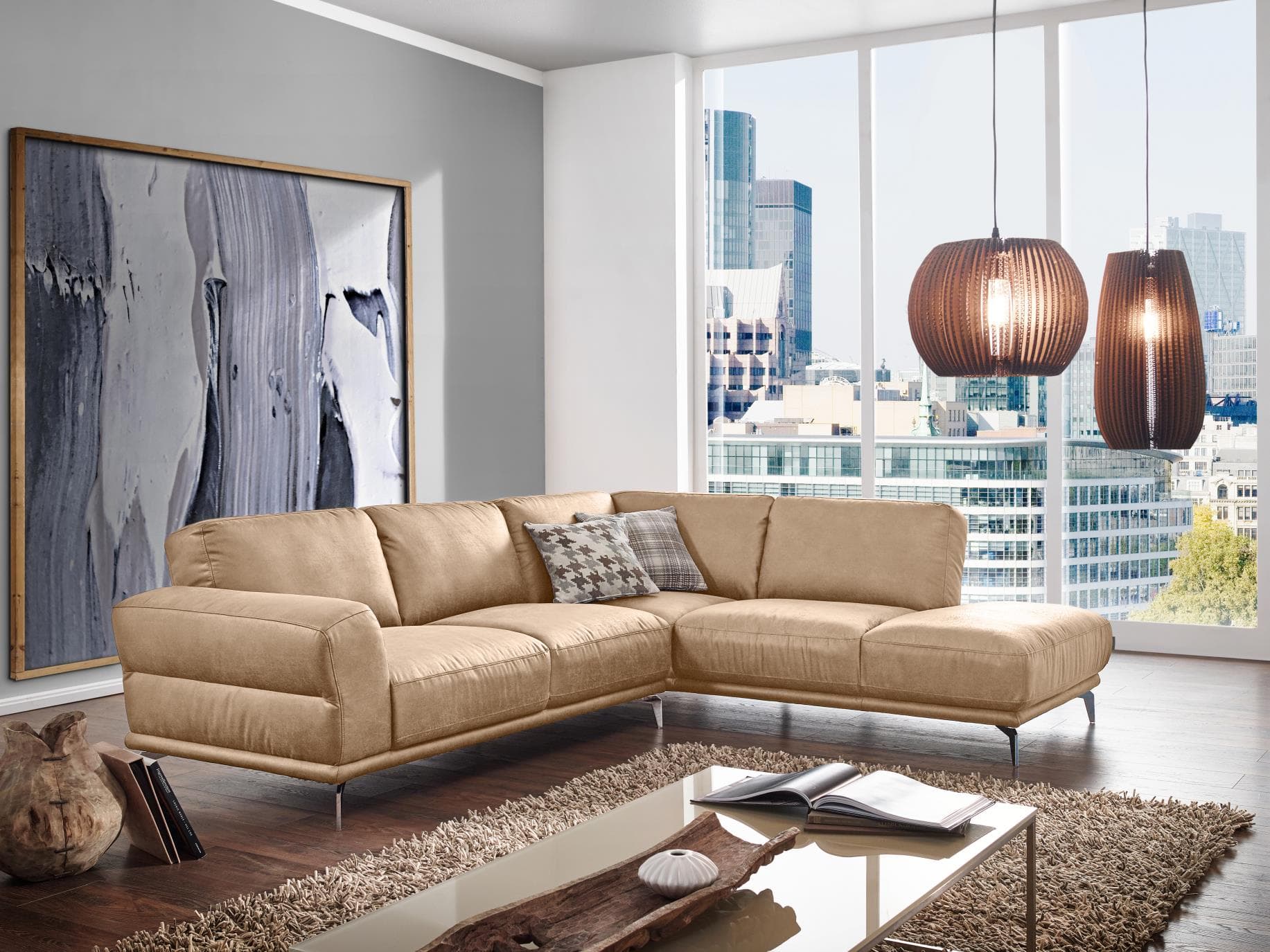 W.Schillig Ecksofa Montanaa IV | Braun