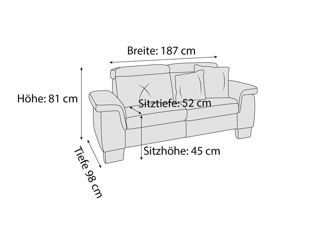Einzelsofa Pomezia VII | Rot