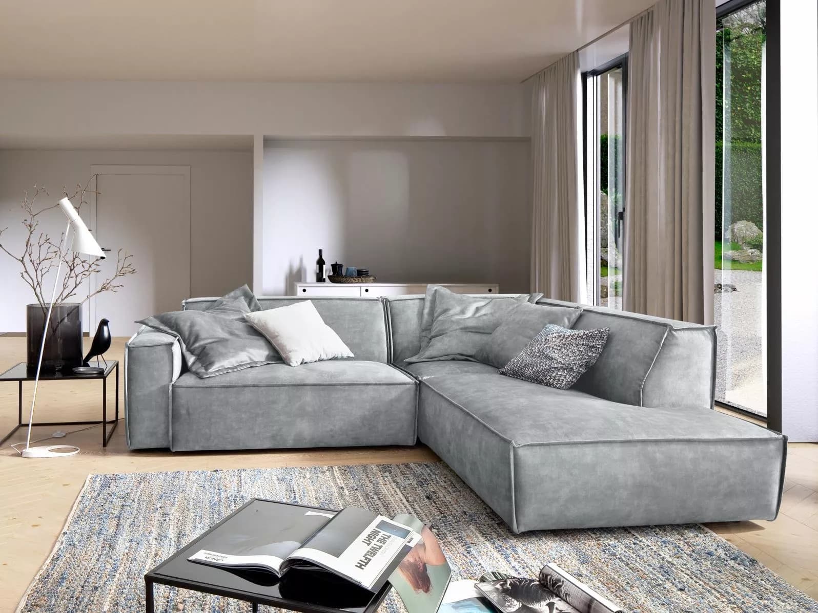 Ecksofa Croviana | Grau