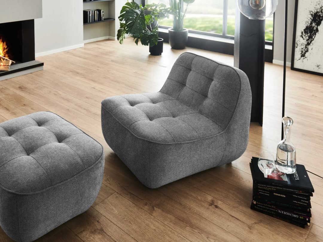 Sessel Kantea | Grau