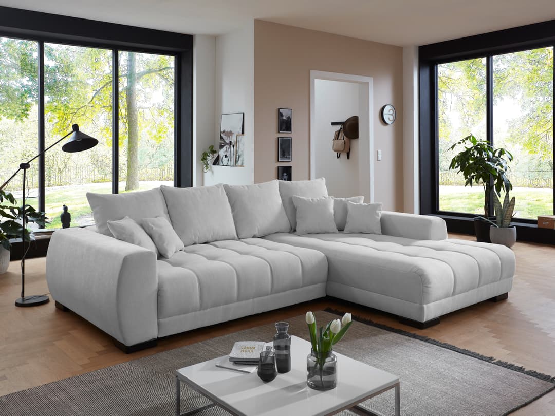 Ecksofa Ilean II | Grau