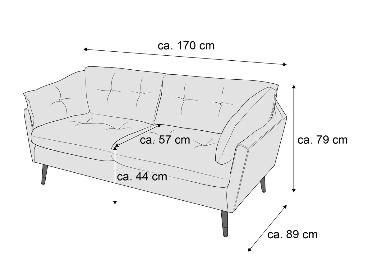Einzelsofa Hunter II | Grau